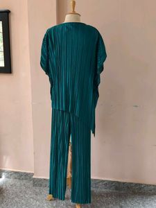 Brand New Emerald Green Pleated Co Ord  Set