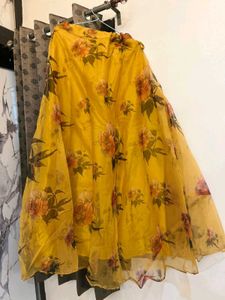 floral print lengha