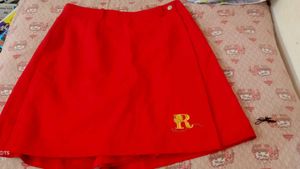 Red Skirt with Logo