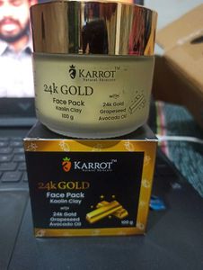 24K Gold Brightening & Glowing Face Pack