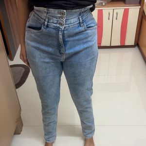 Roadster Super Highwaist 3button Belt Jeans