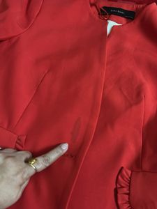 Zara Basic Red Blazer