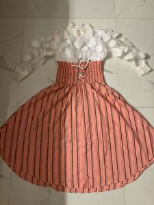 Striped Fit & Flare Dress
