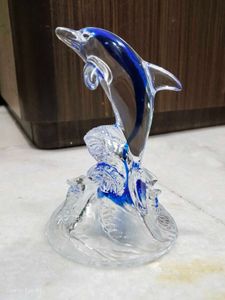 Dolphin High Quality Glass Showpiece