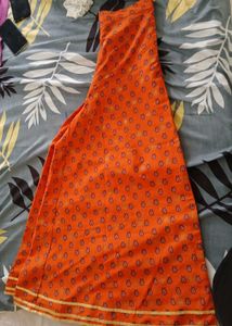 Wishful (W for Woman) Orange Printed Palazzo