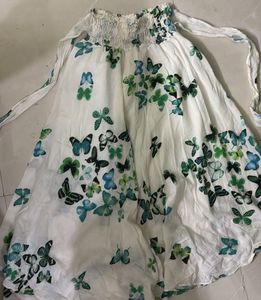 Butterfly Print Skirt