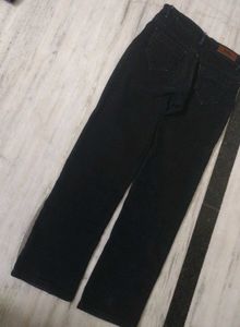Charcoal Colour Straight Fit Pants