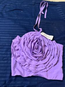 Lavender Rose Halter Top
