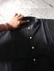New Men&#39;s Black kurta