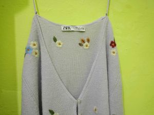 Floral Embroidered Cardigan