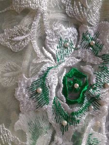 Elegant Green Floral Dupatta