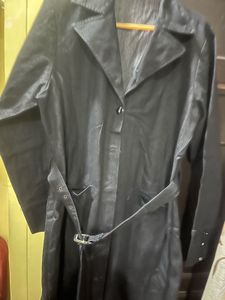 Belted Black Trench Coat