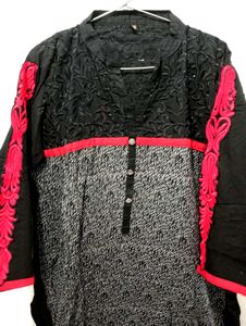 Embroided Printed Kurta
