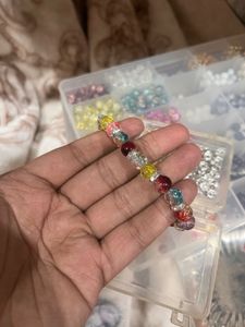 Colorful Beaded Bracelet with spacer