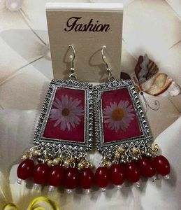 Floral Drop Earrings 2 Pairs Combo