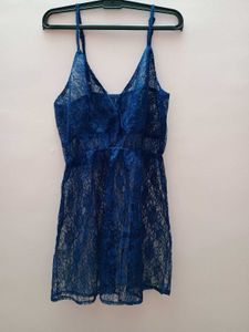 Blue Sheer Babydoll