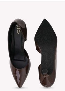 JM LOOKS Chic Brown Heels NEW WITH TAG