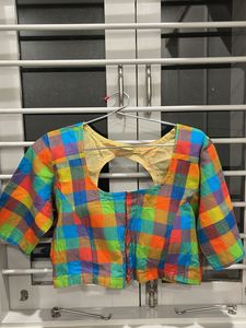 Colorful Plaid Blouse