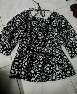 Floral Tie Back Top