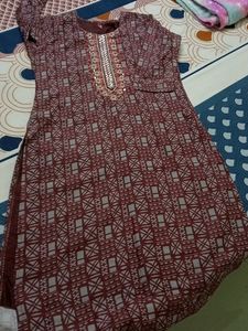 New Silk Kurti - 38 Size