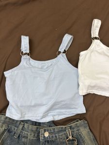 Cute Light Blue Top Size32-34 New100%