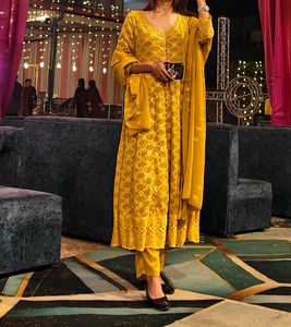 Elegant Embroidered floral suit