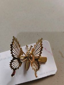 Gold Butterfly Hair Clip