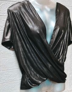 Size M/L 🎁Buy 2 Get 1 Free 🎁,Metallic Wrap Top