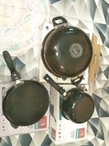 Non Stick Three Piece Bartan