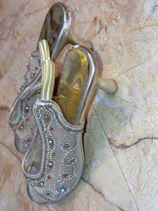 Elegant Beaded Heels