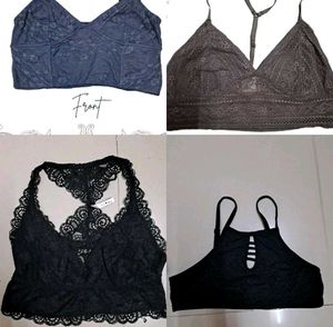 Combo of 4 Lace Bralette Set