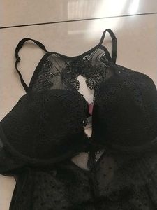 M Black Lace Corset(Adore me)