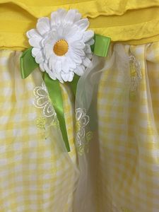 Yellow Gingham Flower Girl Dress