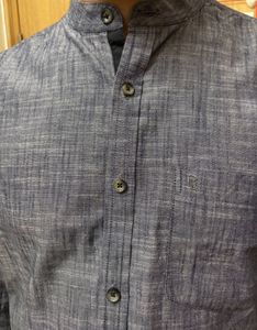 Stylish Men&#39;s Shirt Mandarin Collar