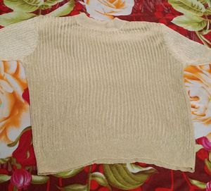 Golden Party Wear Top