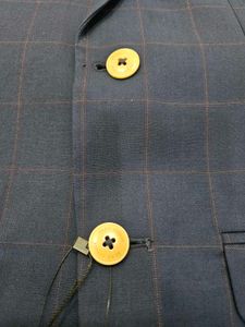 Brand New Park Avenue Blue Checkered Suit