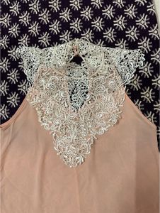 Peach Coloured Party Top From USA