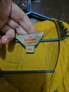 A Mustard Black Classy Midi Dress