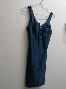 Dark Green Dress (Deep Neck)