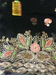Elegant Black Saree