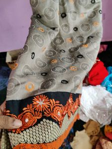 Grey Circle Print Kurti