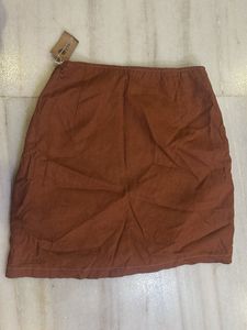 Brown A-Line Skirt