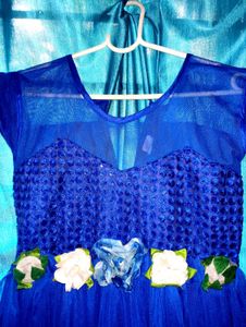 Royal Blue Flower Girl Dress
