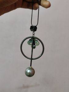 Black Metal Long Necklace