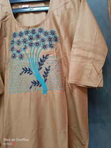🇳🇿💫❤️Embroidered Elegant Gold Colour Kurti