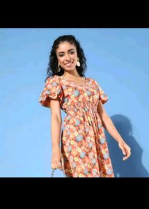 Mast and harbour printeresty Floral Print Dress