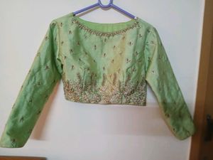 Elegant Croptop+Skirt+Dupatta Set