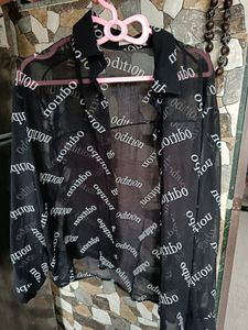 Five Square Black Top For Women
