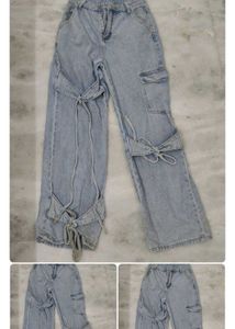 bow lace jeans for women
