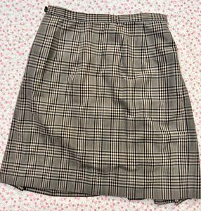 Korean Plaid Pleated Skirt
